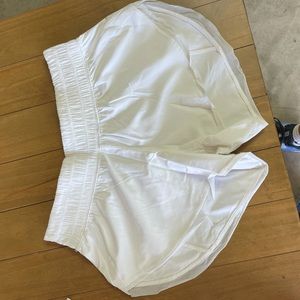 White lululemon shorts size 4